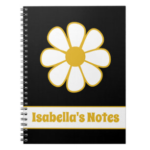 Niedlicher floraler Daisy Single Retro Personalisi Notizblock