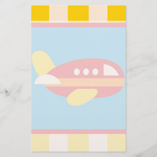 Niedlicher Flugzeugtransport Thema Kindergeschenke Briefpapier