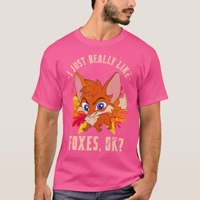 Niedlicher Forest Nature Animal Fox Lover Wildlife T-Shirt (Vorderseite)