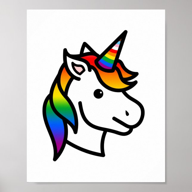 Niedlicher Fortschritt - Unicorn Poster (Vorne)