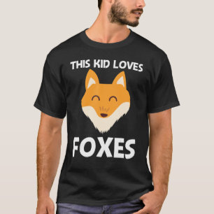 Niedlicher Fox für Kinder Jungen Säugetiertiere Be T-Shirt