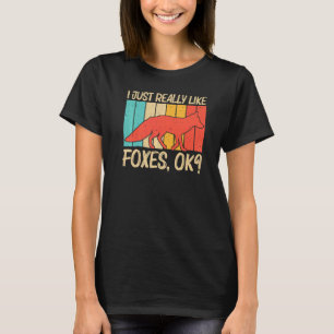 Niedlicher Fox für Männer - Frauen Vulpine Fox Wil T-Shirt