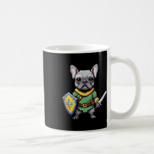 Niedlicher französischer Bulldog als Retro-Videosp Kaffeetasse