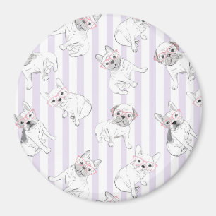 Niedlicher französischer Bulldog/Boston Terrier Magnet