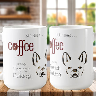 Niedlicher französischer Bulldog Frenchie Chic Hun Kaffeetasse