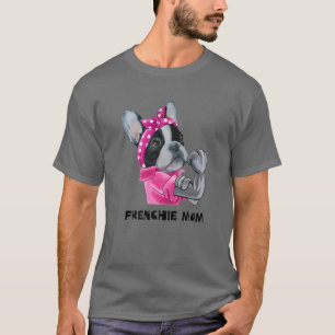 Niedlicher französischer Bulldog Hund Frenchie Mam T-Shirt