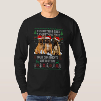 Niedlicher französischer Bulldog Hund Oh Weihnacht T-Shirt
