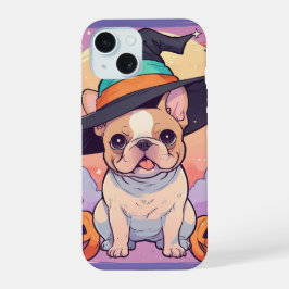 Niedlicher französischer Bulldog-Pastellhut iPhone 15 Hülle