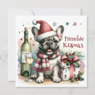 Niedlicher französischer Bulldog Weihnachten Frenc