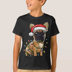 Niedlicher französischer Bulldog Weihnachtsbaum Li T-Shirt