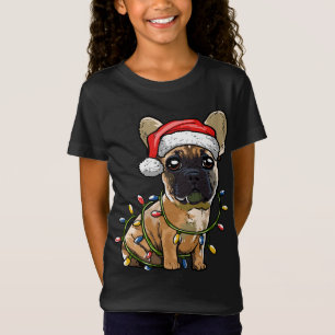 Niedlicher französischer Bulldog Weihnachtsbaum Li T-Shirt