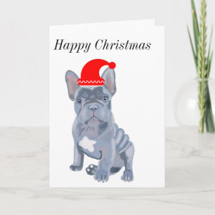 Niedlicher französischer Bulldog Welpe Karte