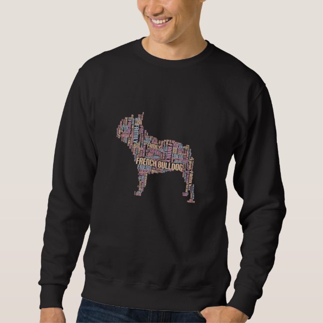Niedlicher französischer Bulldoghund Welpe nicht k Sweatshirt (Vorderseite)
