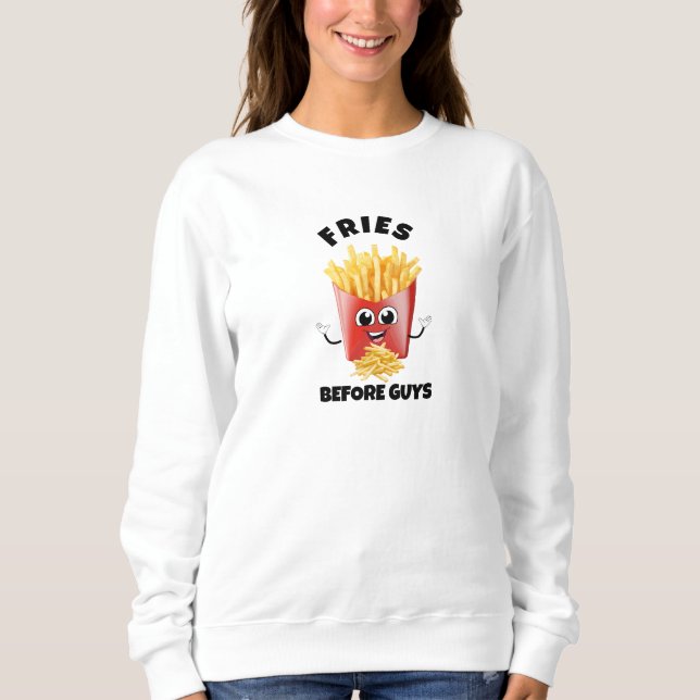 Niedlicher französischer Fries Cartoon Hoodie & T- (Vorderseite)