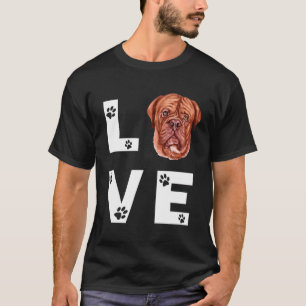 Niedlicher französischer Mastiff Hund Welpe Liebe  T-Shirt