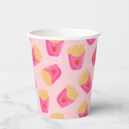 Niedlicher französischer Pommes frites Paper Cup Pappbecher
