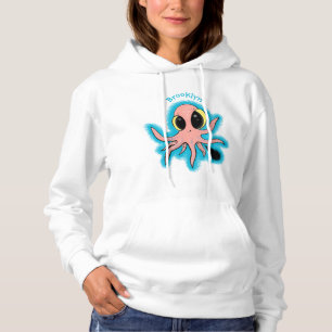 Niedlicher, freche Kraken-Cartoon Hoodie