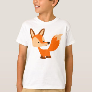 Niedlicher freundlicher Cartoonfox-KinderT - Shirt