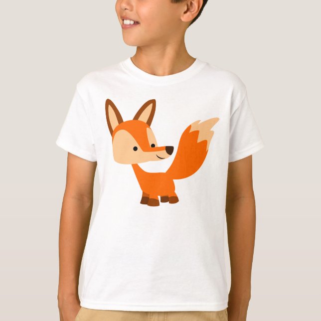 Niedlicher freundlicher Cartoonfox-KinderT - Shirt (Vorderseite)