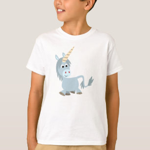 Niedlicher freundlicher Cartoonunicorn-KinderT - T-Shirt