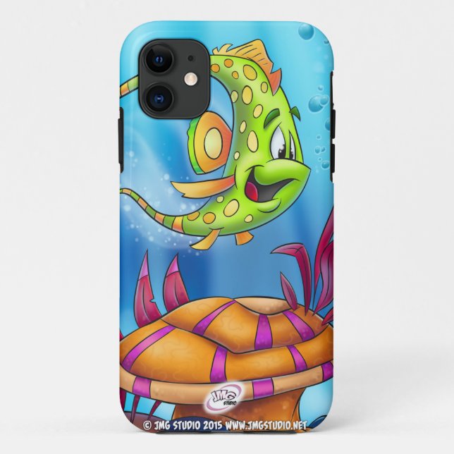 niedlicher FriendFish iPhone 5 Fall Case-Mate iPhone Hülle (Rückseite)