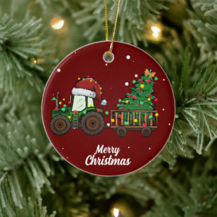 Niedlicher Frohe Weihnachtsbaum Keramik Ornament