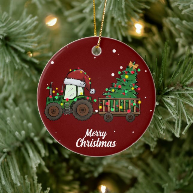 Niedlicher Frohe Weihnachtsbaum Keramik Ornament (Baum)