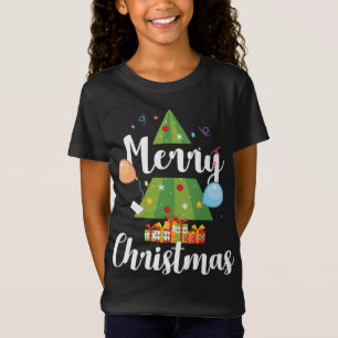 Niedlicher froher Weihnachtsbaum Funny Weihnachtsb T-Shirt