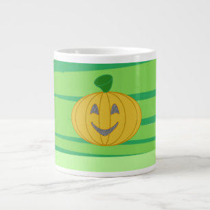 Niedlicher Fröhlicher Ernte-Kürbis Orange Jumbo-Tasse