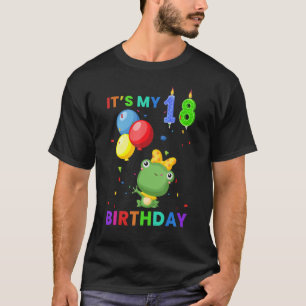 Niedlicher Frosch 18. Geburtstagsfrösche T-Shirt