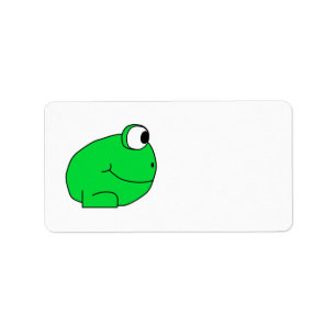 Niedlicher Frosch Adressaufkleber