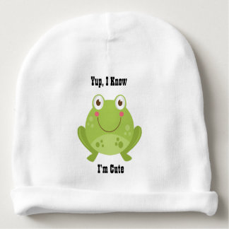 Niedlicher Frosch Babymütze