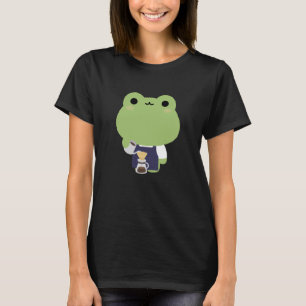 Niedlicher Frosch-Barista T-Shirt