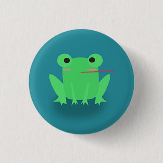 Niedlicher Frosch Button