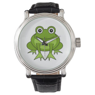Niedlicher Frosch-Cartoon Armbanduhr