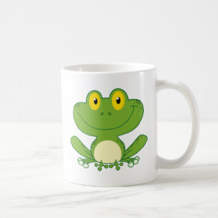 Niedlicher Frosch-Cartoon-Charakter Tasse