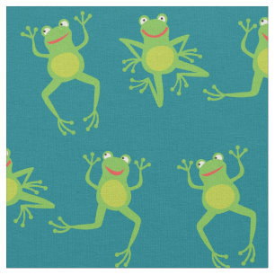 Niedlicher Frosch Cartoon Kinder Stoff