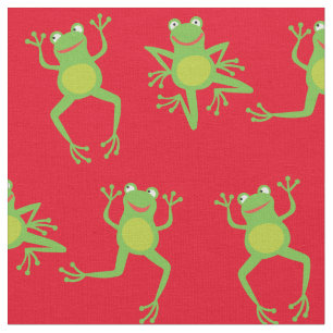 Niedlicher Frosch Cartoon Kinder Stoff