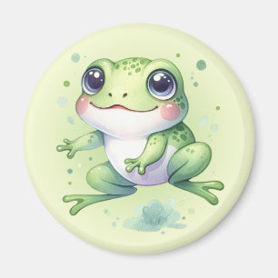 Niedlicher Frosch-Cartoon Magnet