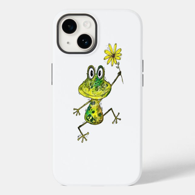 Niedlicher Frosch Case-Mate iPhone Hülle (Rückseite)
