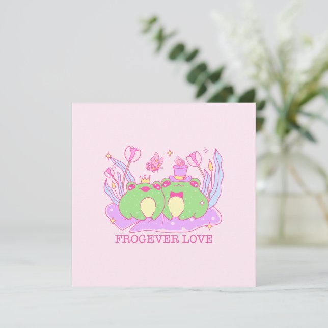 Niedlicher Frosch - Frogever-Liebe (Stehend Vorderseite)
