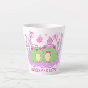 Niedlicher Frosch - Frogever-Liebe Milchtasse