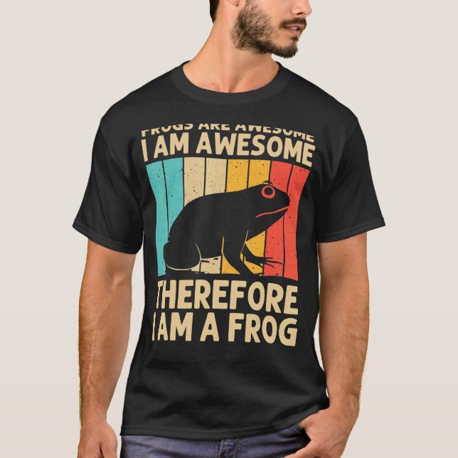 Niedlicher Frosch für Männer Froschtote Kaulquappe T-Shirt (Vorderseite)
