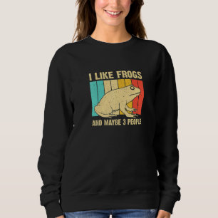 Niedlicher Frosch für Tote Männer Amphibien Sweatshirt