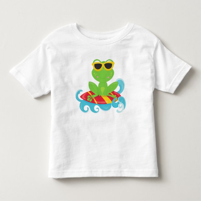 Niedlicher Frosch, grüner Frosch, kleiner Frosch,  Kleinkind T-shirt (Vorderseite)