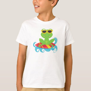 Niedlicher Frosch, grüner Frosch, kleiner Frosch,  T-Shirt