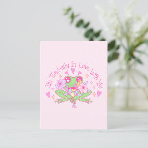 Niedlicher Frosch - Ich bin völlig in Liebe mit Ih Postkarte