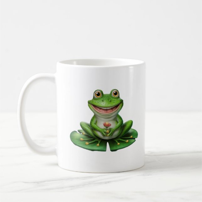 Niedlicher Frosch Kaffeetasse (Links)
