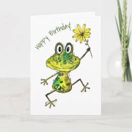 Niedlicher Frosch Karte