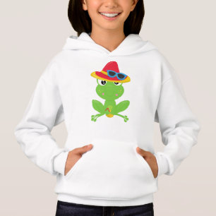Niedlicher Frosch, kleiner Frosch, Grüner Frosch,  Hoodie